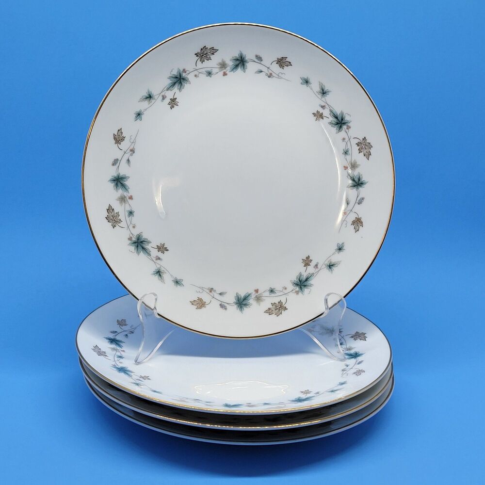 Noritake "ELMDALE" Set Of 4 Vintage 8 1/8" Salad Plates VGC c.1961-1965